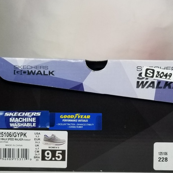 Skechers Women's GO WALK Speed Walker Stardust Shoes Size 9.5  NWT - Picture 8 of 8